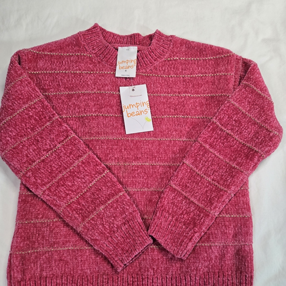 Jumping Beans Fuchsia Crew Neck Sweater